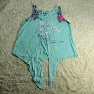 Disney Mermaid Sea Foam Sleepwear Tank Top Large